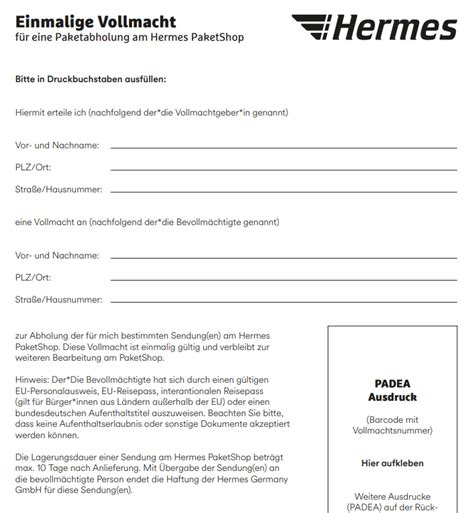 abagevollmacht hermes|vollmacht Hermes vorlage word.